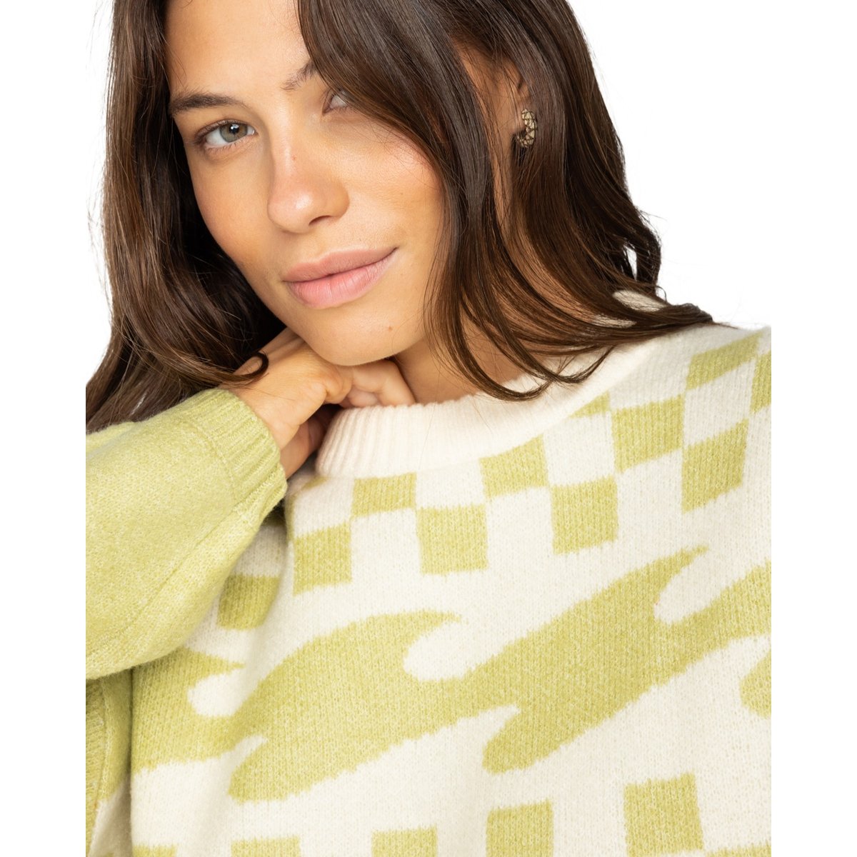 Pull à col rond PALM FOREVER vert willow, BILLABONG
