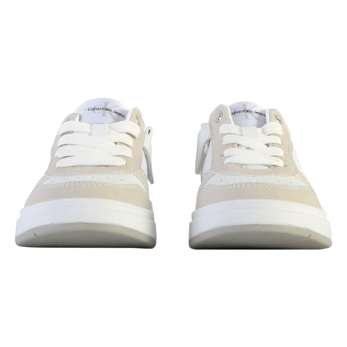 Basket à Lacets Jeans Low Cut Lace-up blanc/beige, CALVIN KLEIN JEANS