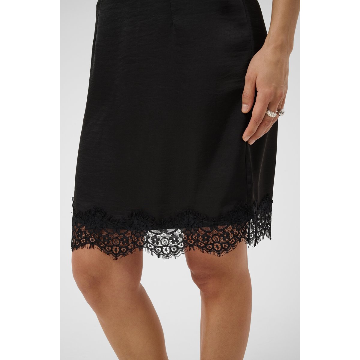 Jupe - tissage léger noir black deep cc, KAFFE