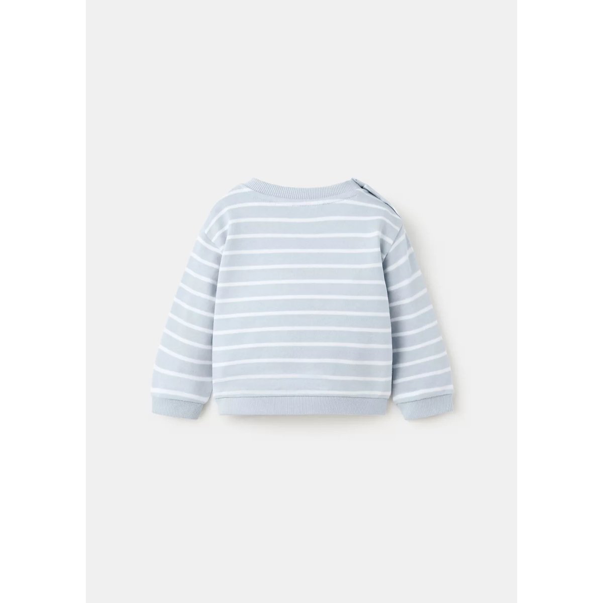 Sweat-shirt coton rayures bleu ciel, MANGO BABY