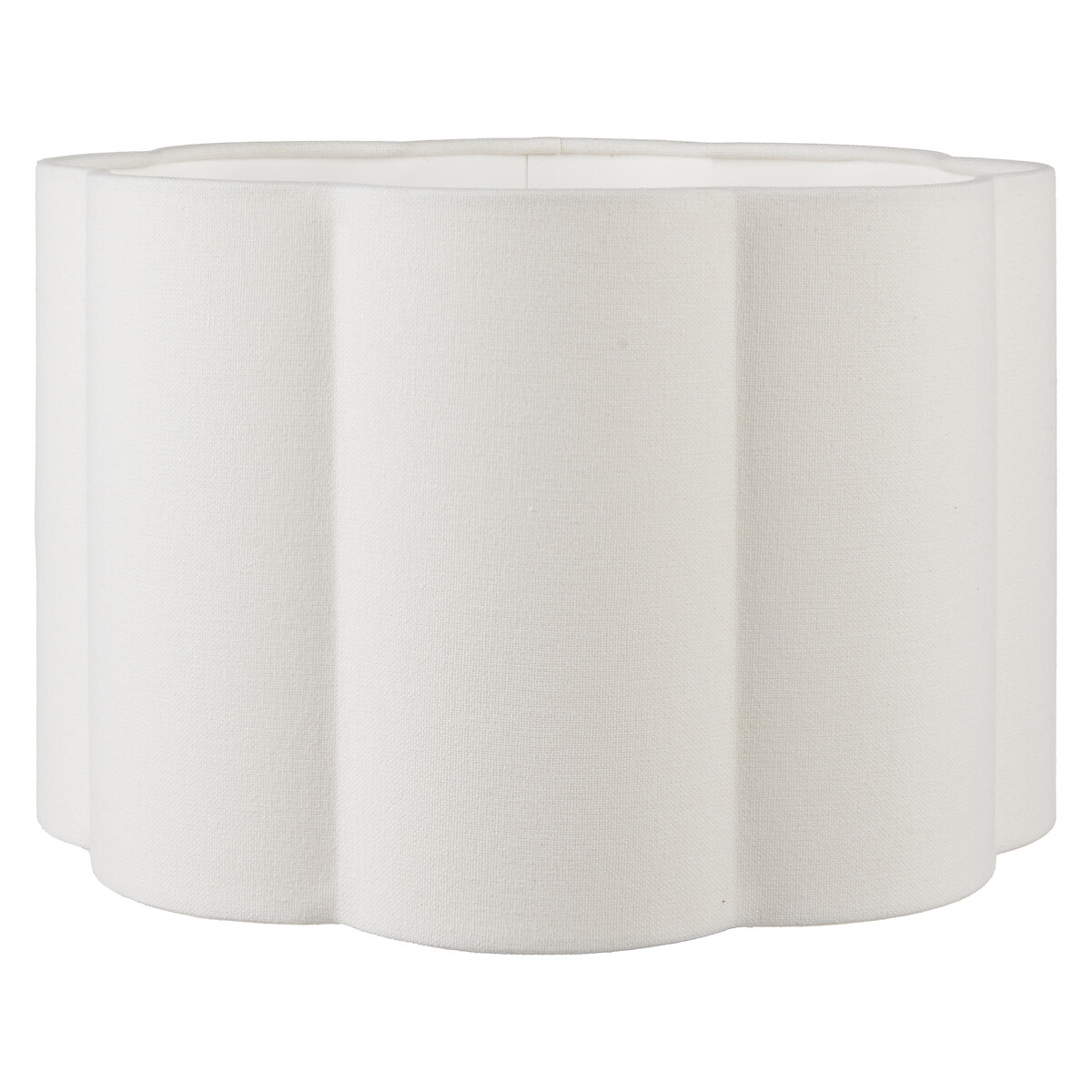 30cm Briar Handloom Scalloped Cylinder Shade white, SO'HOME