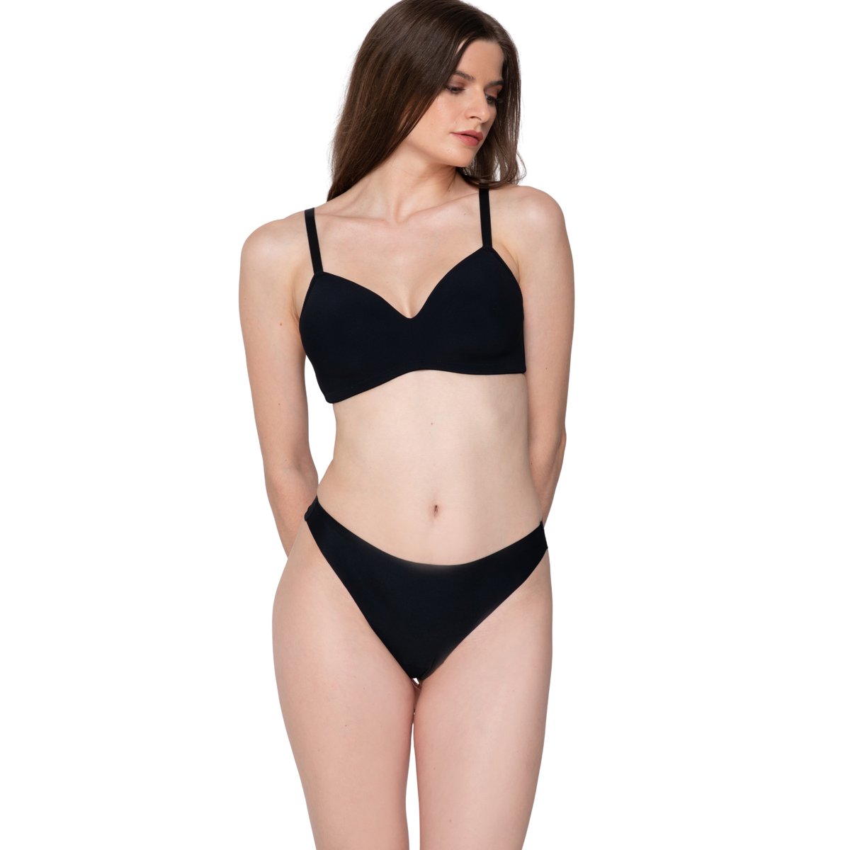 Soutien-gorge préformé sans armatures SECRET SENSE noir, LUNA SPLENDIDA