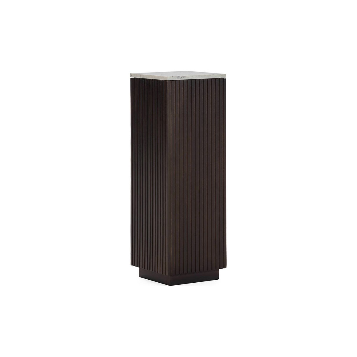 Colonne décorative en bois et marbre brun et blanc, RECOLLECTION