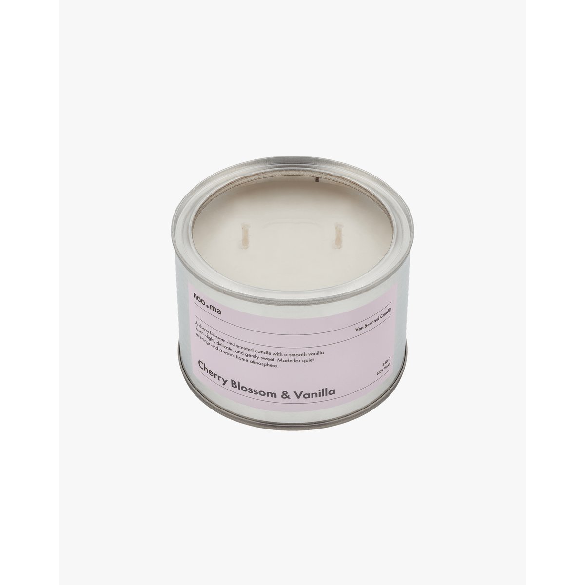 Bougie parfumée Ven - Fleur de cerisier et vanille gris, NOO.MA