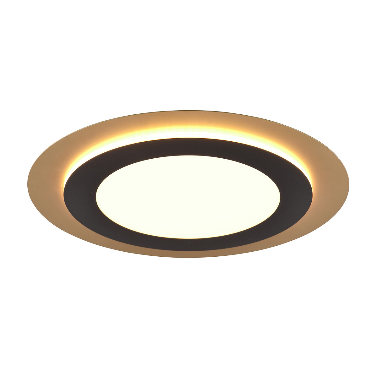 Candeeiro de teto Morgan, TRIO Lighting preto/dourado, TRIO LIGHTING