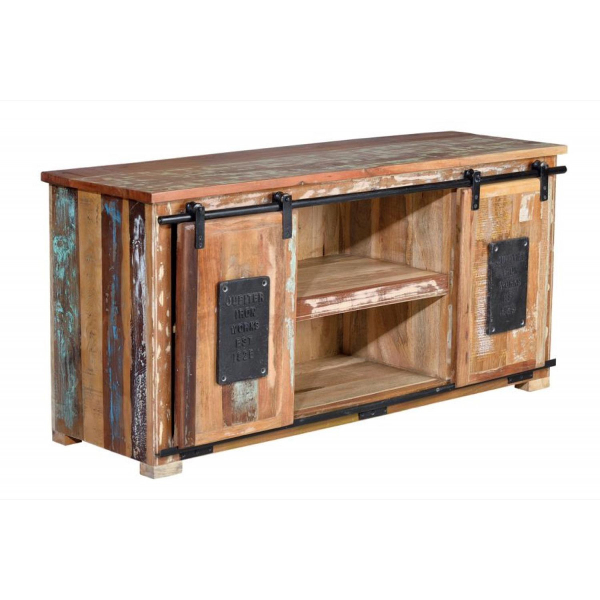 Meuble tv - BÉTINA marron, DECORATION D’AUTREFOIS