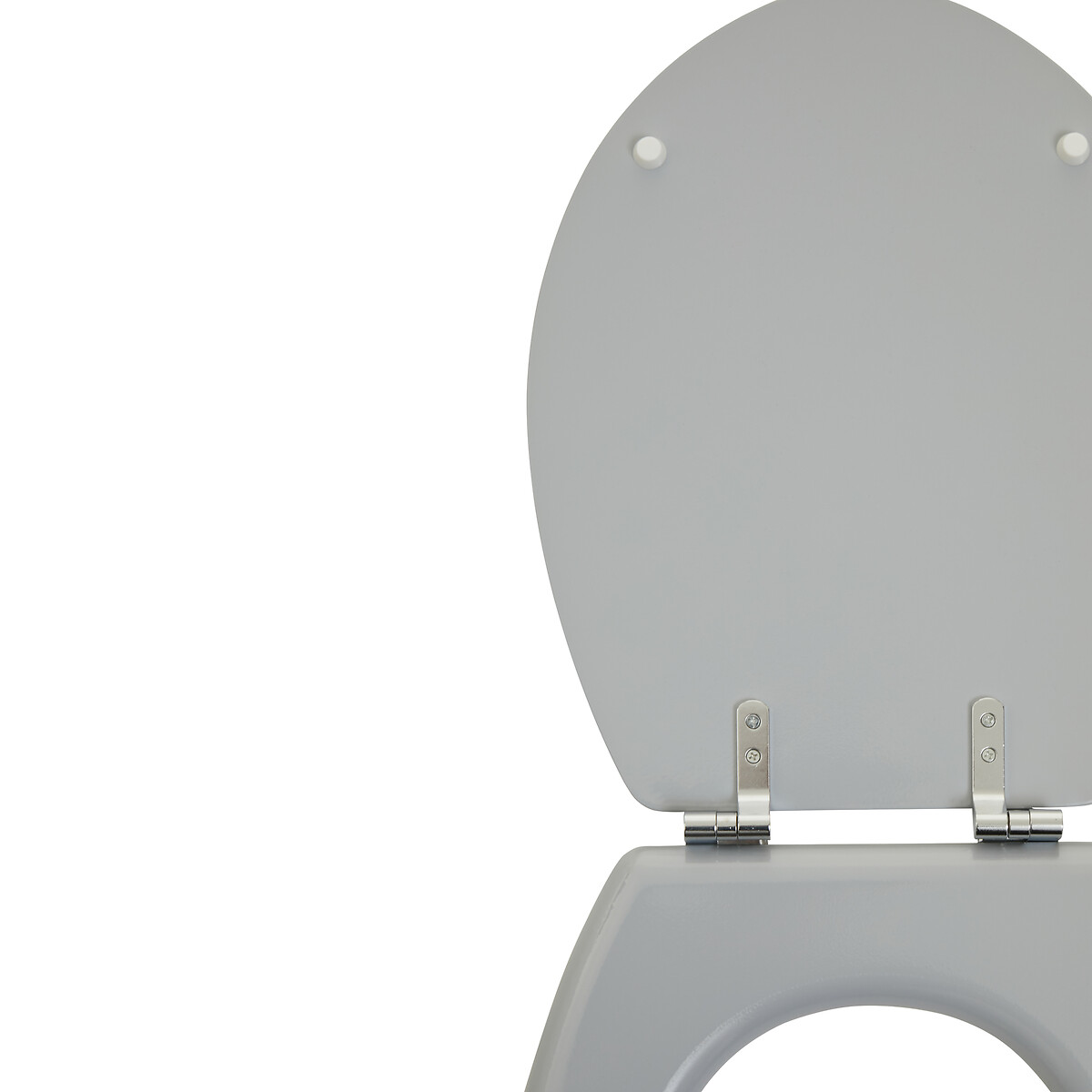 Matt Toilet Seat with Zinc Alloy Fittings grey, SO'HOME