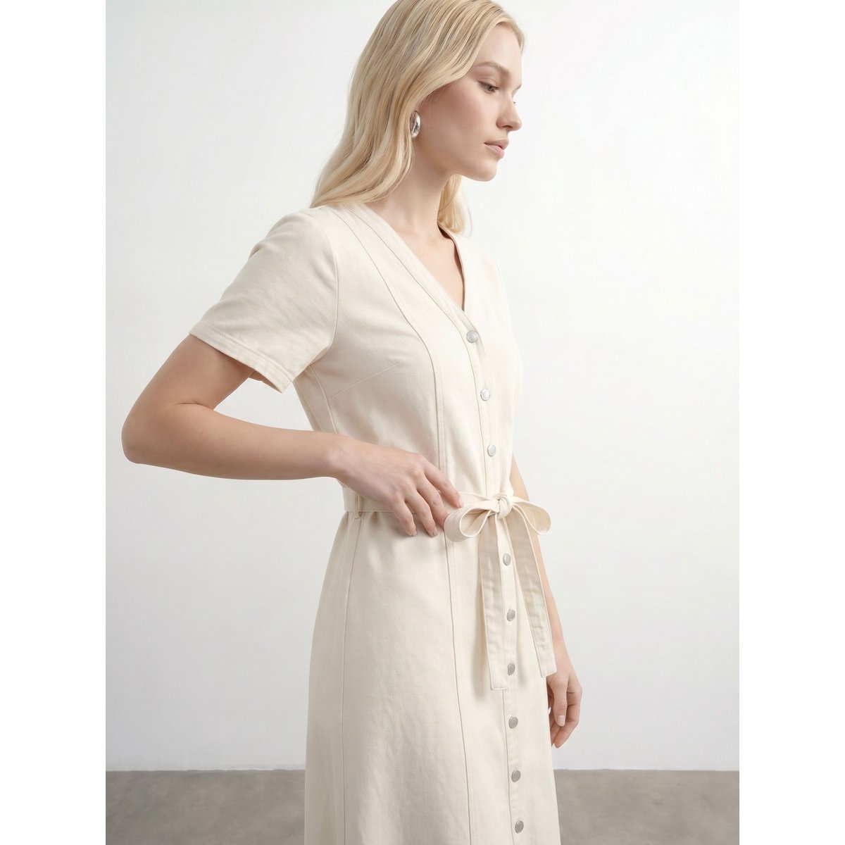 Robe En Denim ecru, VERO MODA
