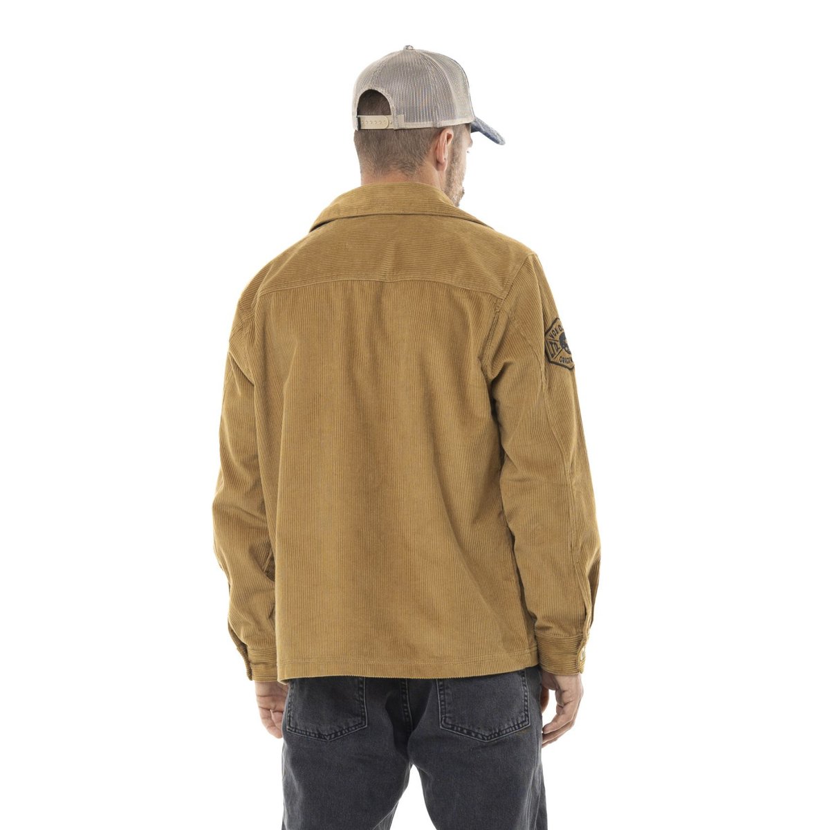 Veste coton 1929 marron camel / noir, VON DUTCH