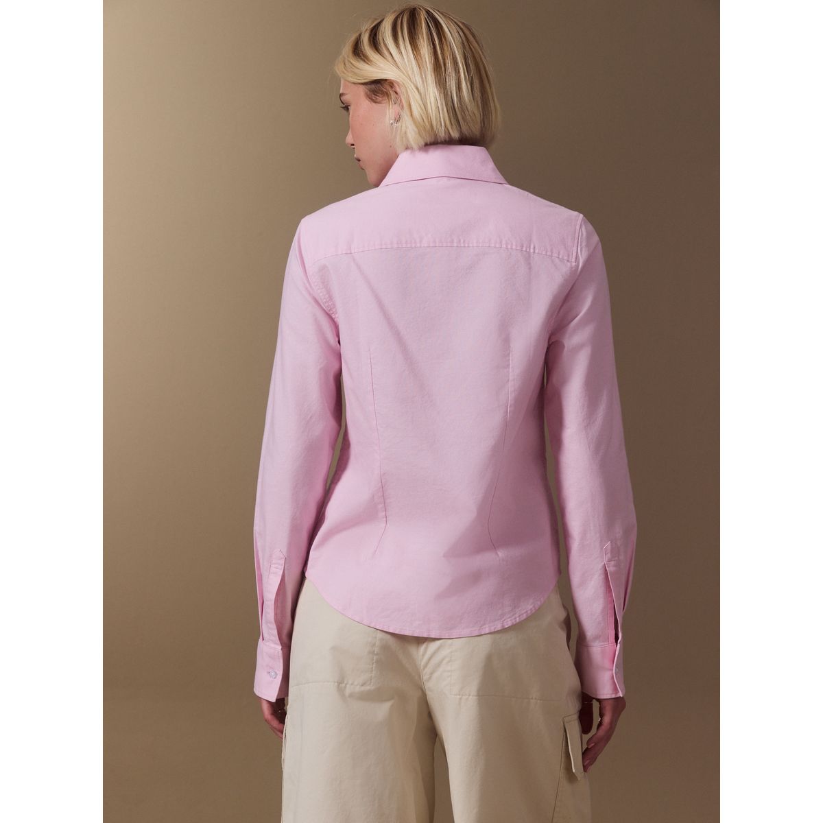 Chemise oxford coupe slim rose, NEXT