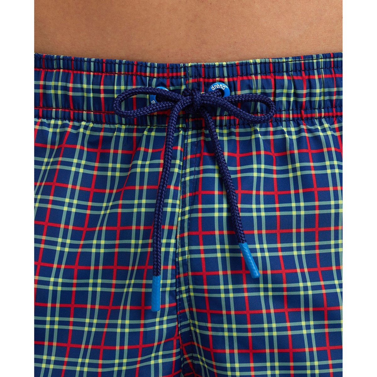 Short de plage Allover navy checks, ARENA