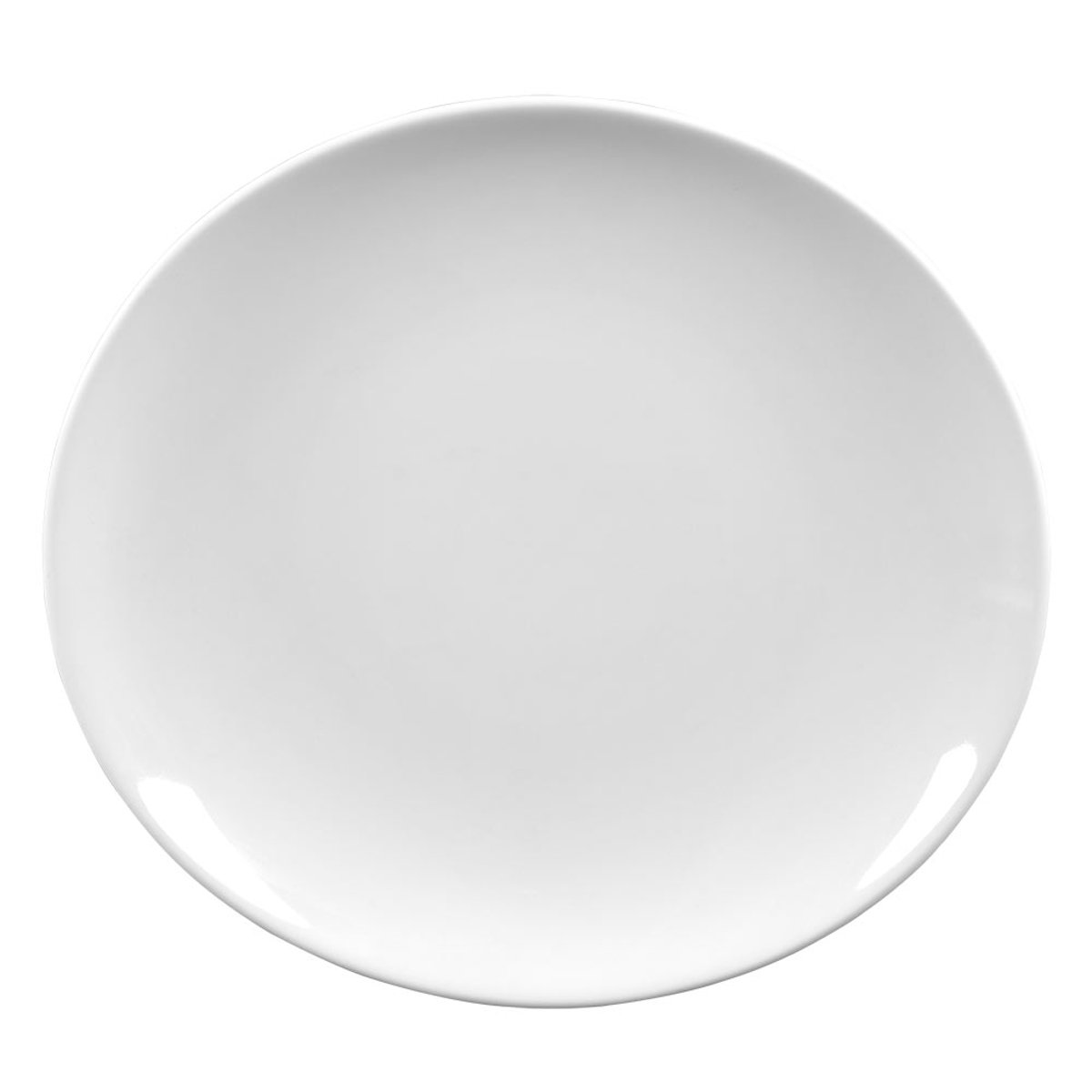 Assiette à steak ovale 30x28 cm (lot de 6) blanc, TREND UP