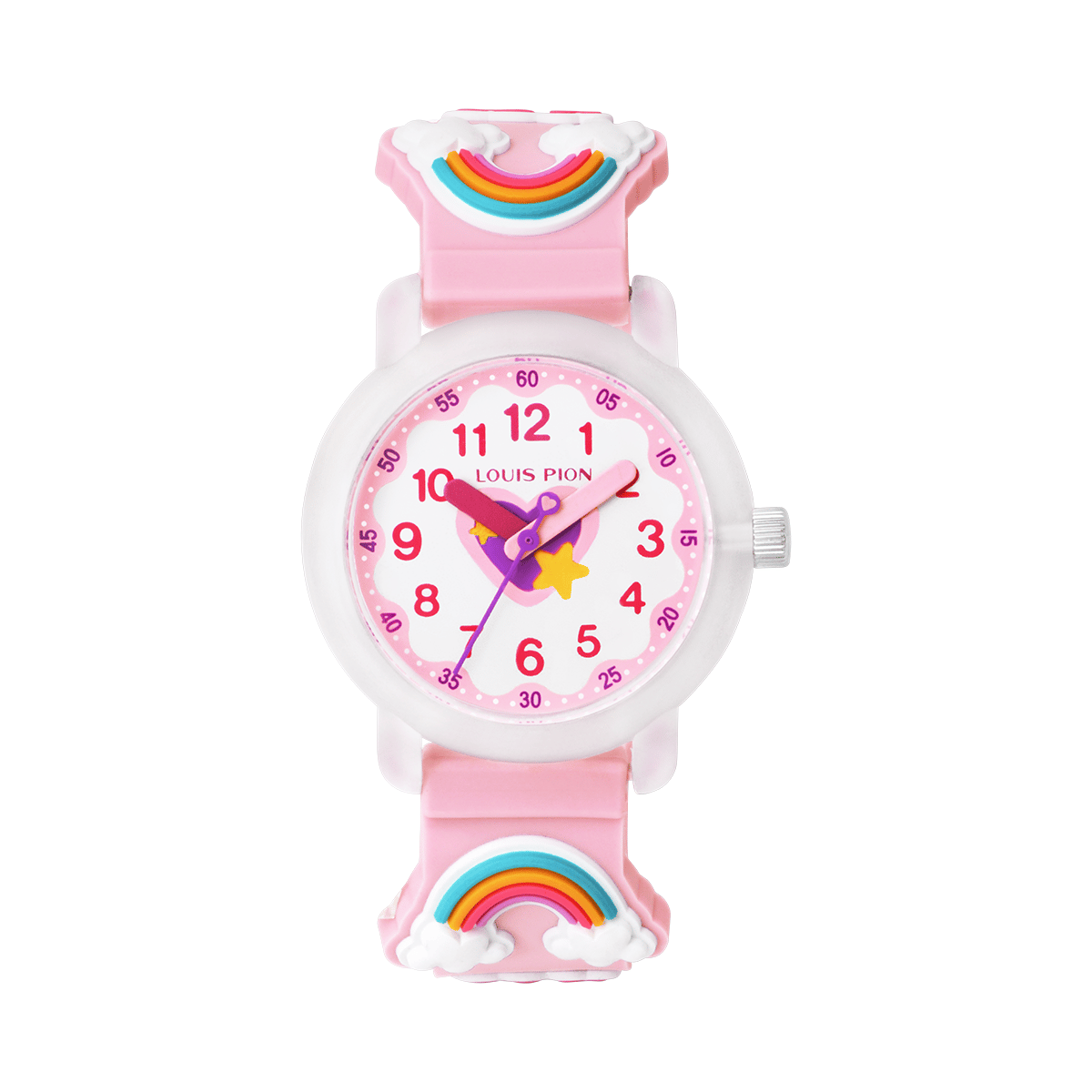 Montre Analogique  LOU transparent rose candy rose candy, LOUIS PION