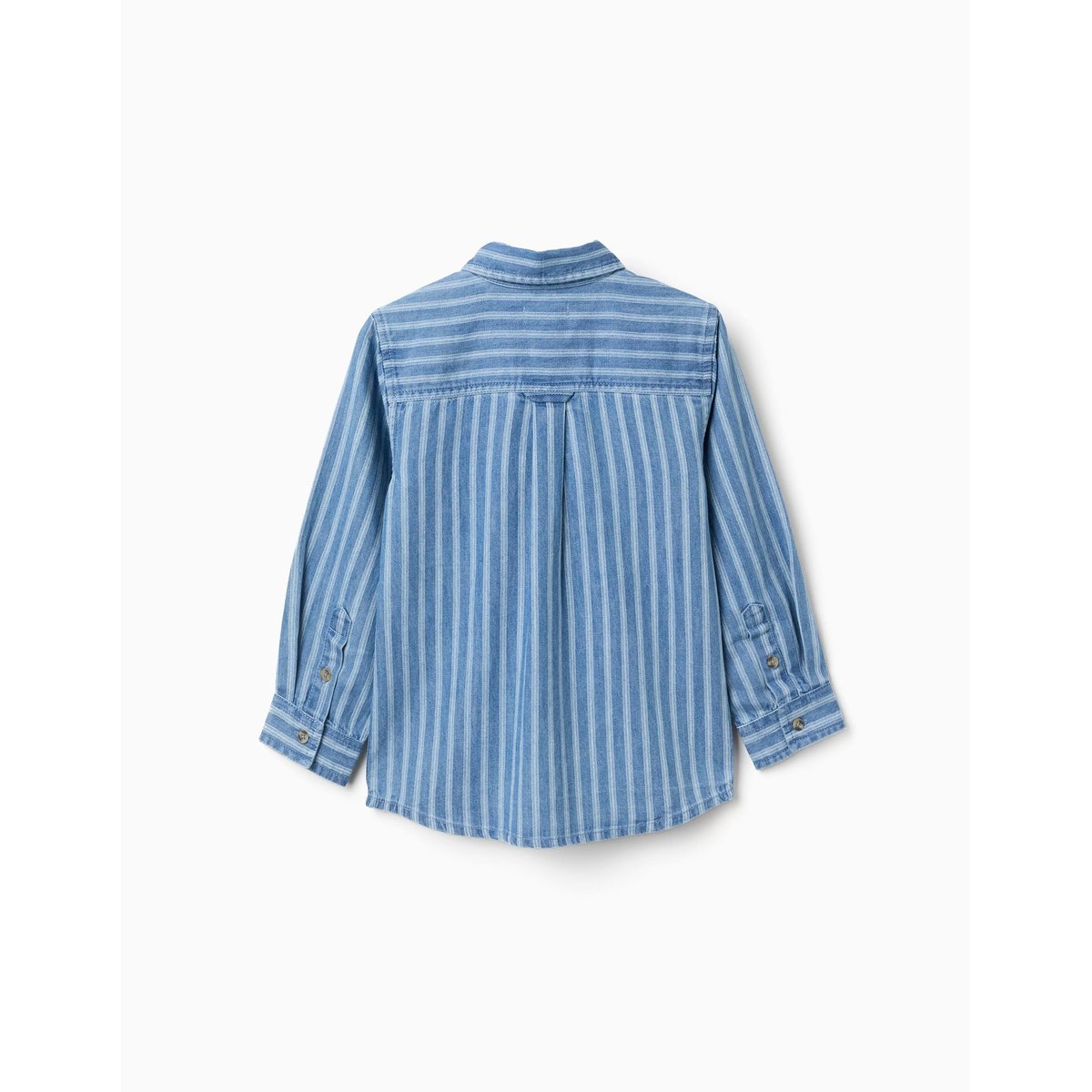 Chemise en jean à rayures et poche bleu, ZIPPY