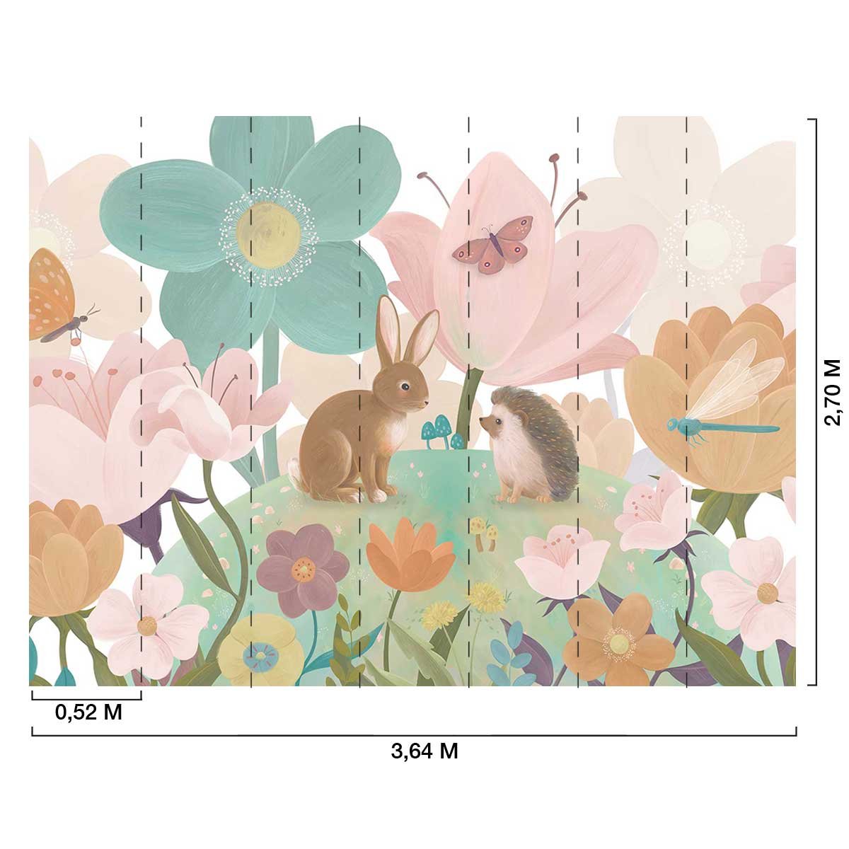 Papier enfant Les compagnons de la collin multicolore, HEXOA