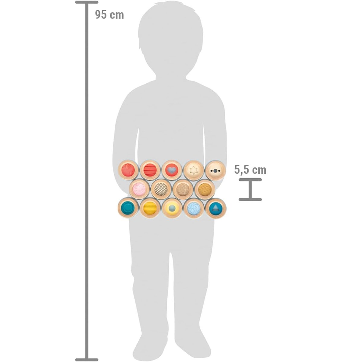 Jeu de mémo tactile Sensory beige, SMALL FOOT COMPANY