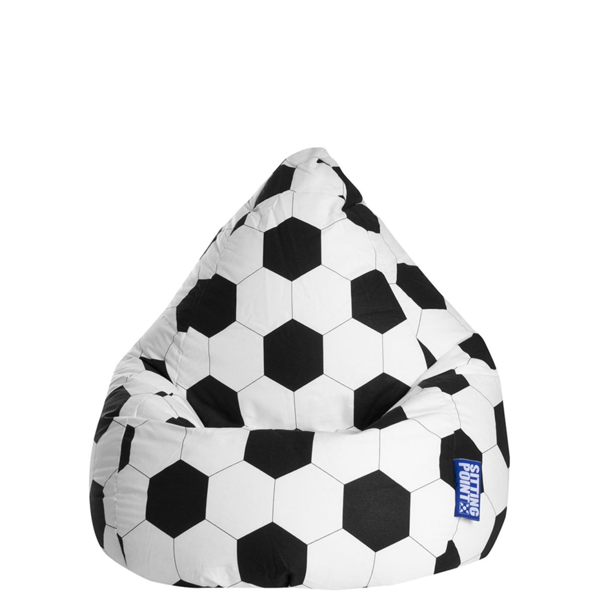 Pouf poire enfant FOOTBALL L multicolor, SITTING POINT