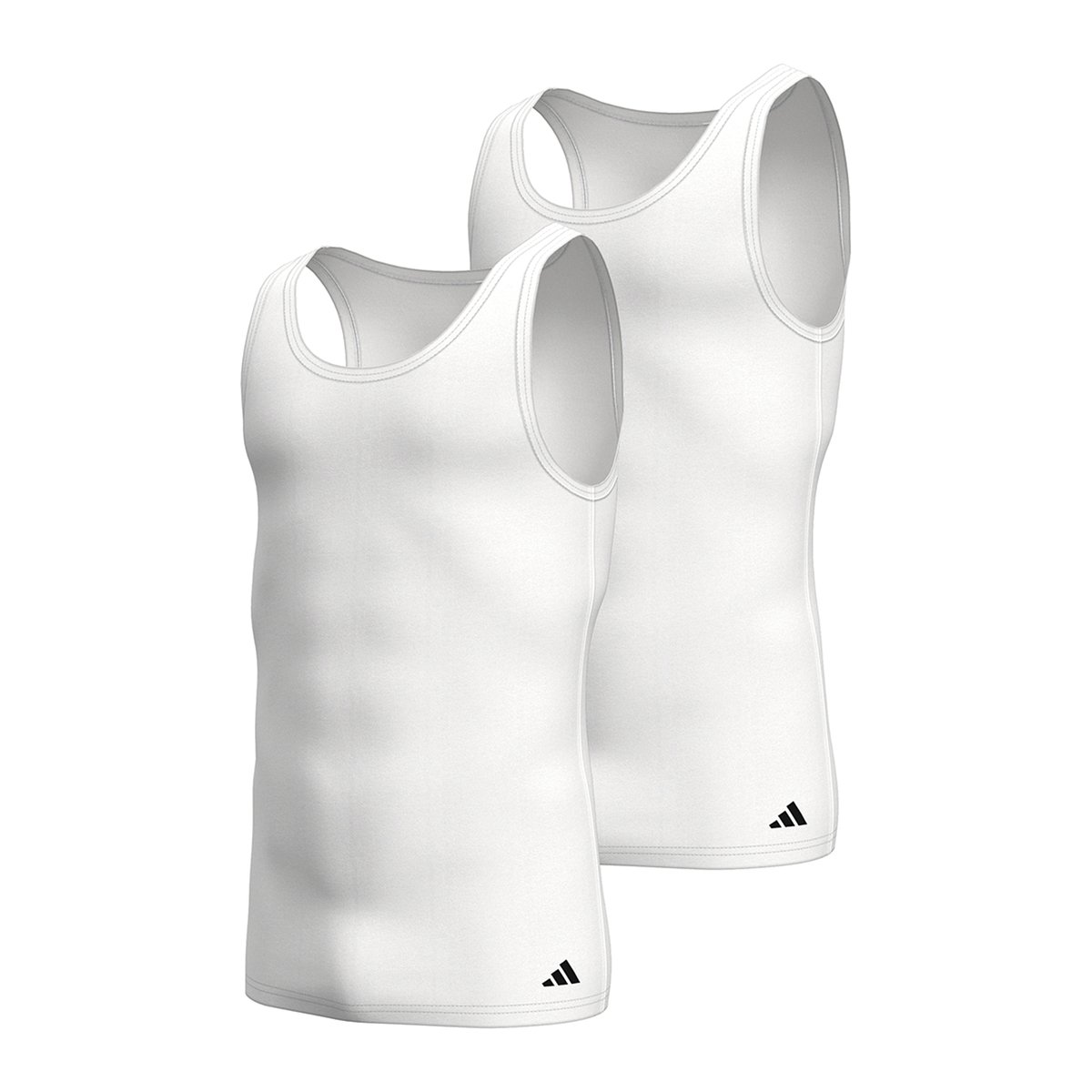 Débardeurs, lot de 2, ACTIVE FLEX COTTON blanc, ADIDAS SPORTSWEAR