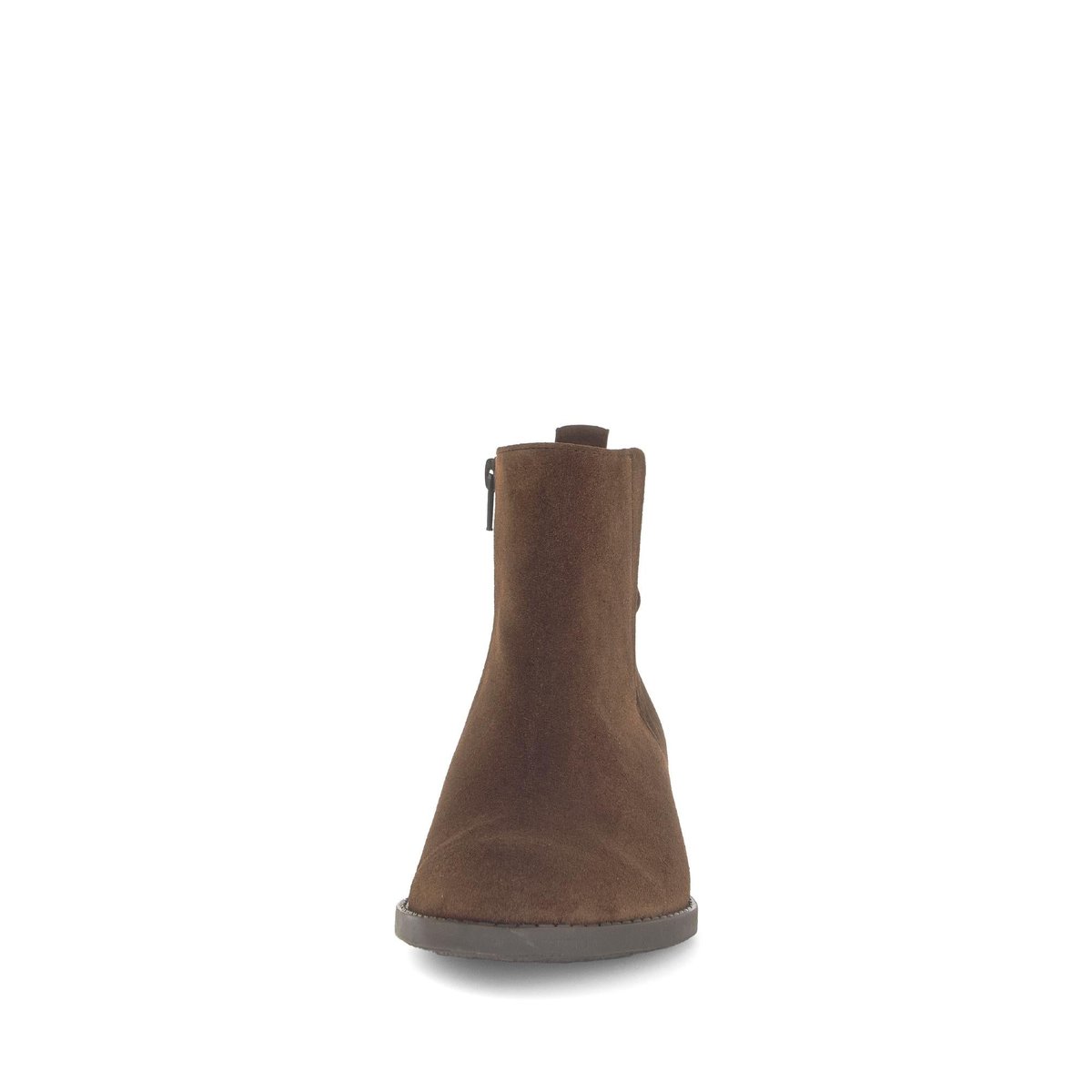 Bottines en cuir à talon décroché marron, GABOR