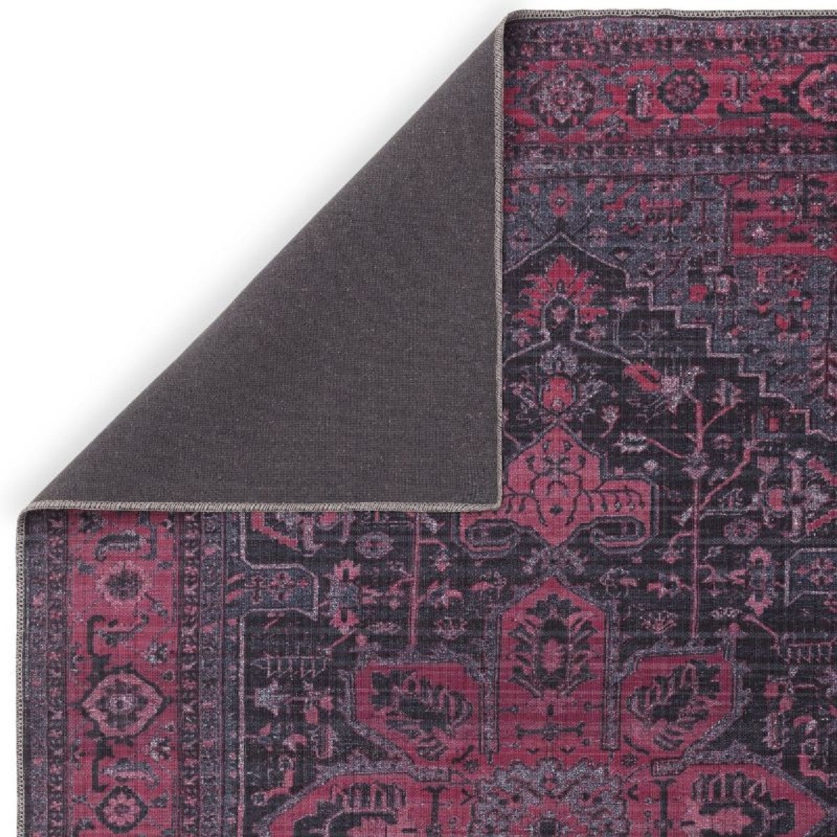 Tapis salon et chambre style orient ALYA rouge, NOVATREND