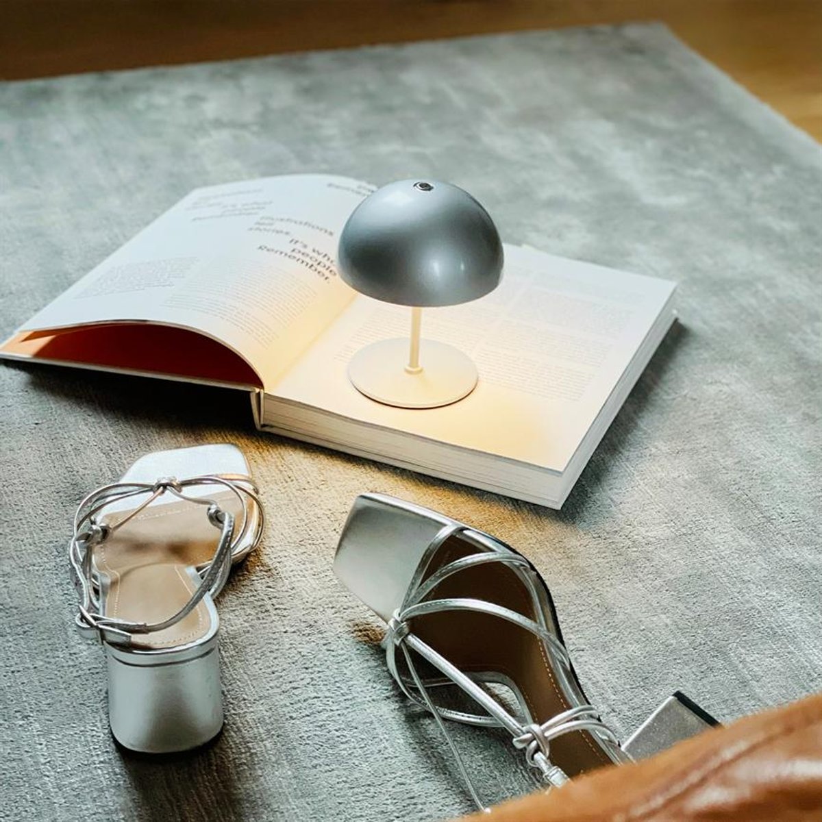 Lampe à poser LED ALONG - paquet de 2 argenté, DYBERG LARSEN