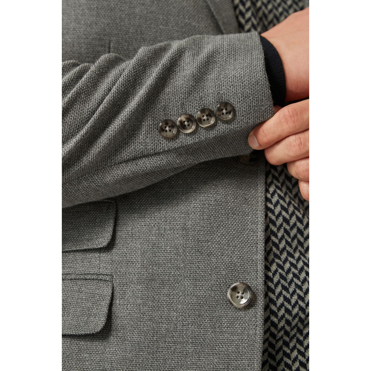 Blazer habillé texturé gris, NEXT