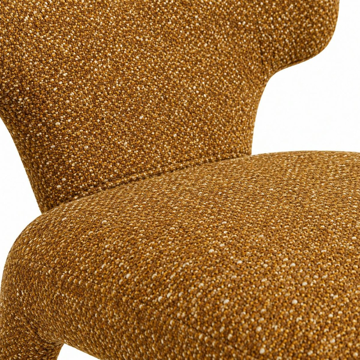 Chaise design en tissu (lot de 2) TULSA moutarde, PIER IMPORT