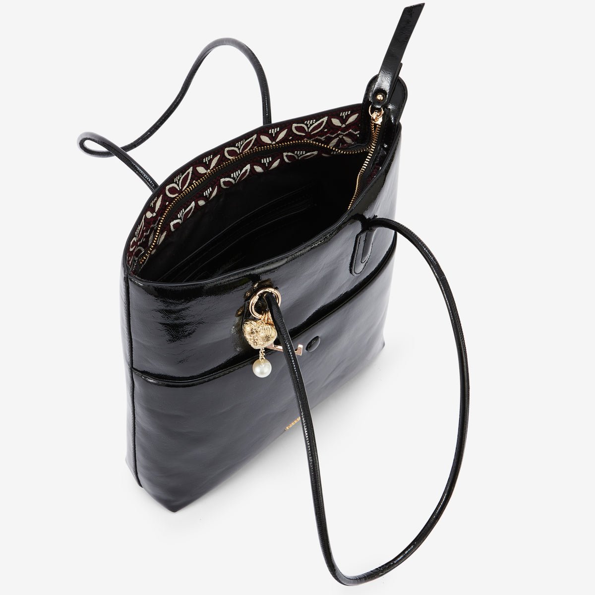 Sac shopper Rosario noir,doré, LOLLIPOPS