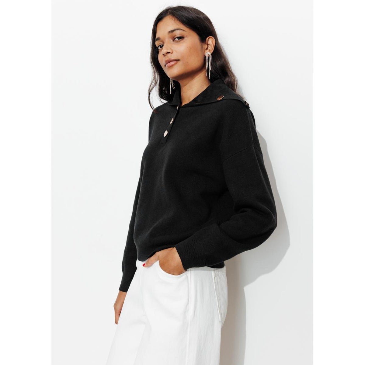 Pull à col marin noir, PROMOD
