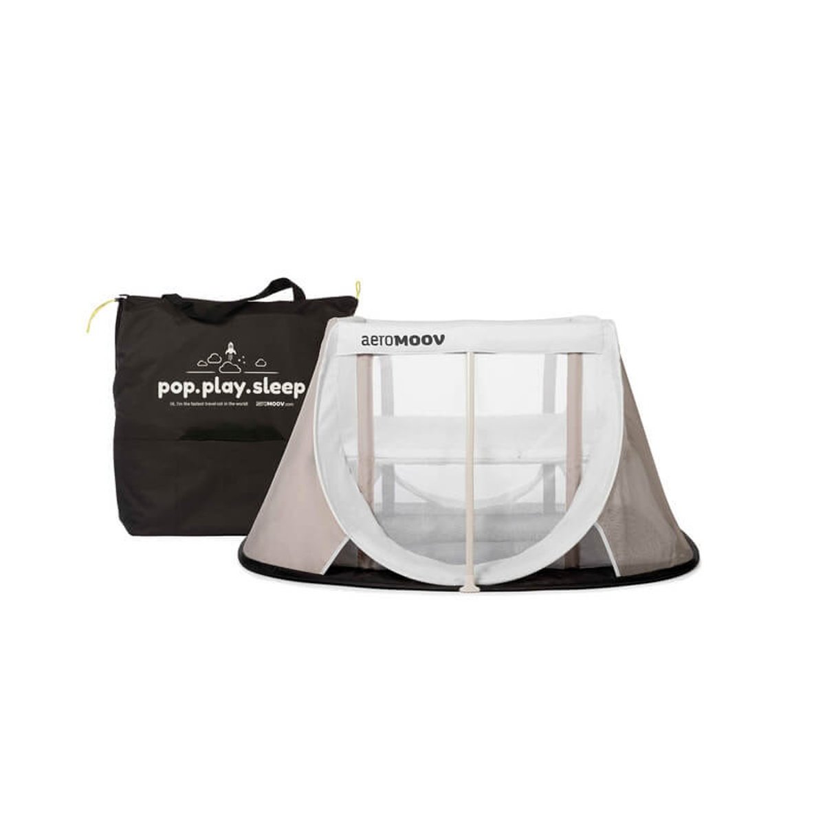 Lit de voyage pliant Instant blanc sable, AEROSLEEP