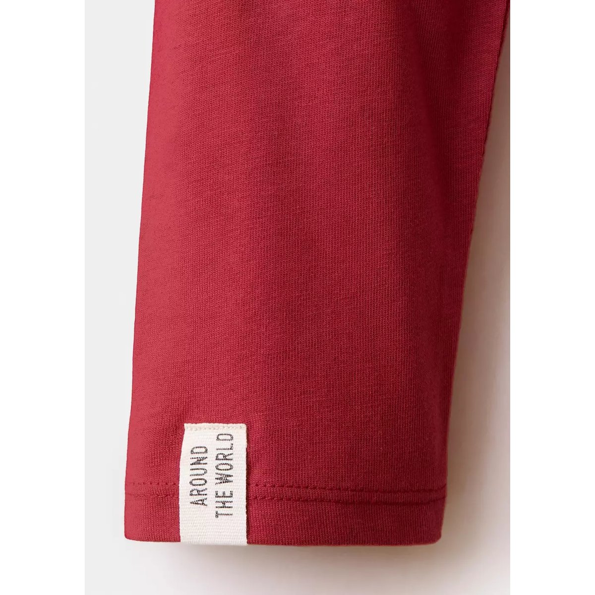 T-shirt manches longues imprimé grenat, MANGO BABY