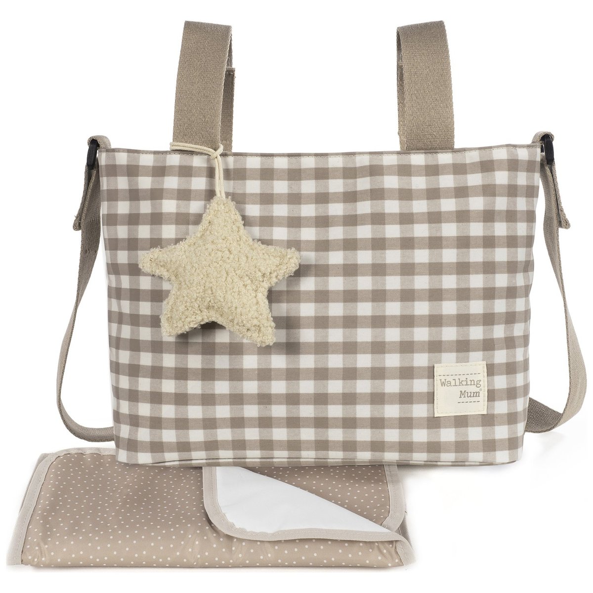 Sac à poussette Crossbody Caetana Sand beige, WALKING MUM