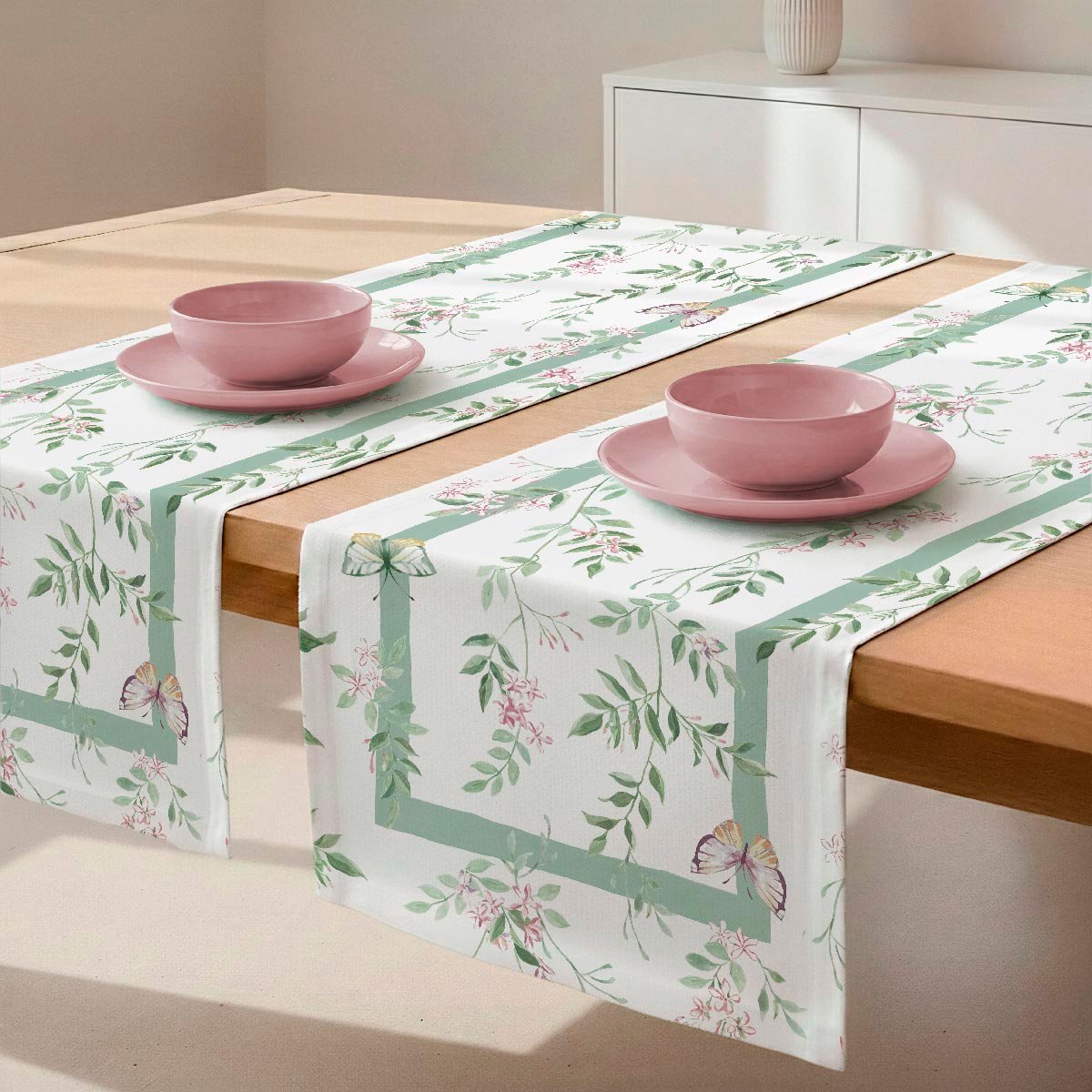 Chemin de table en coton Jazmines multicolor, NAF NAF HOME