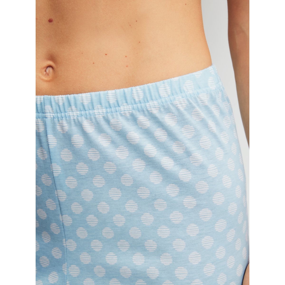 Pyjama, longue manches longues Coton LOVELY NIGHTS bleu cascade, CALIDA