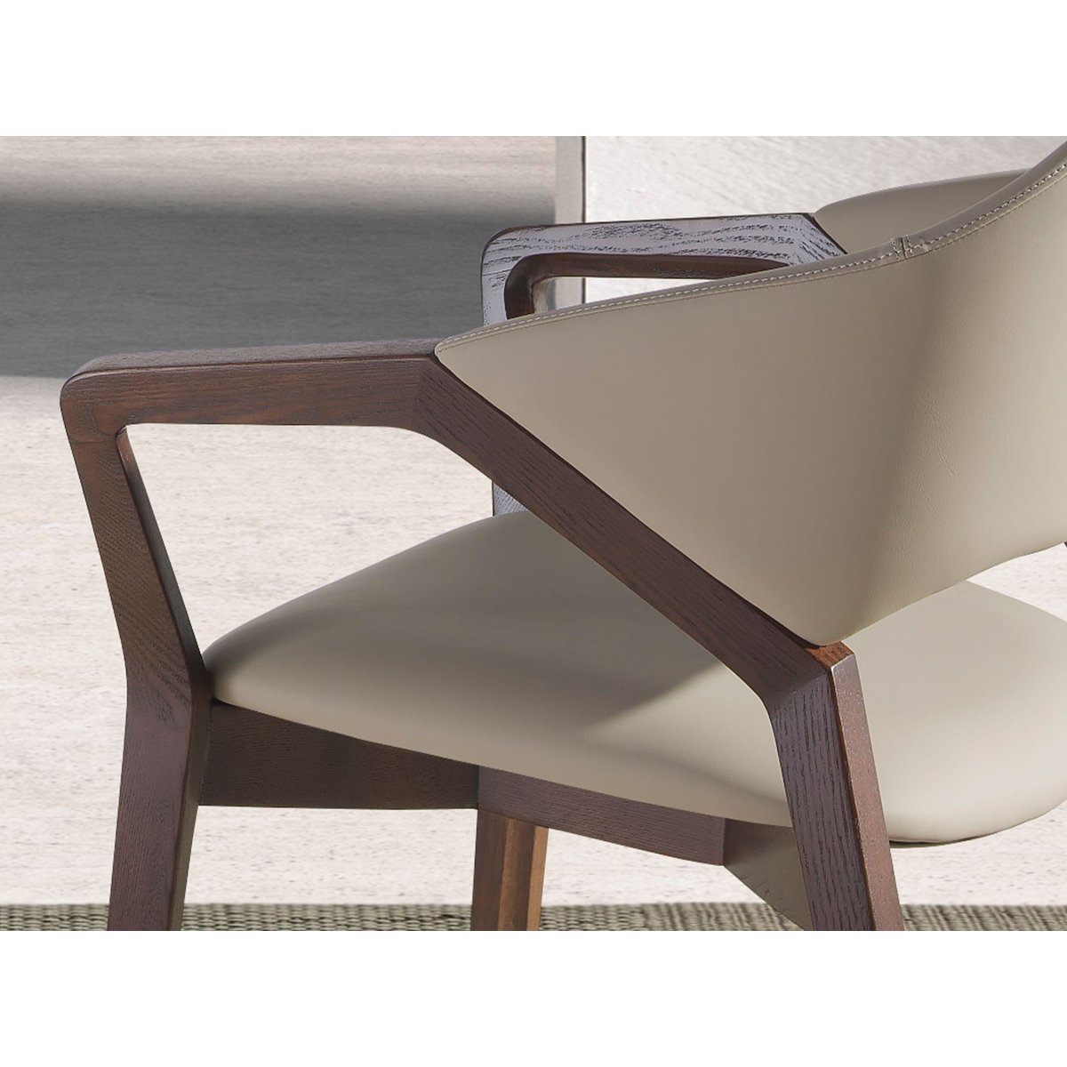 Chaise en vison similicuir visón | noyer, ANGEL CERDA