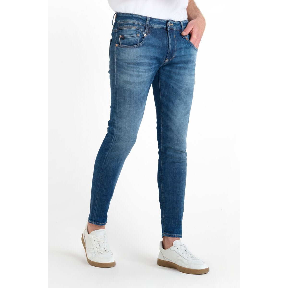Jeans skinny POWER, 7/8ème blue, LE TEMPS DES CERISES
