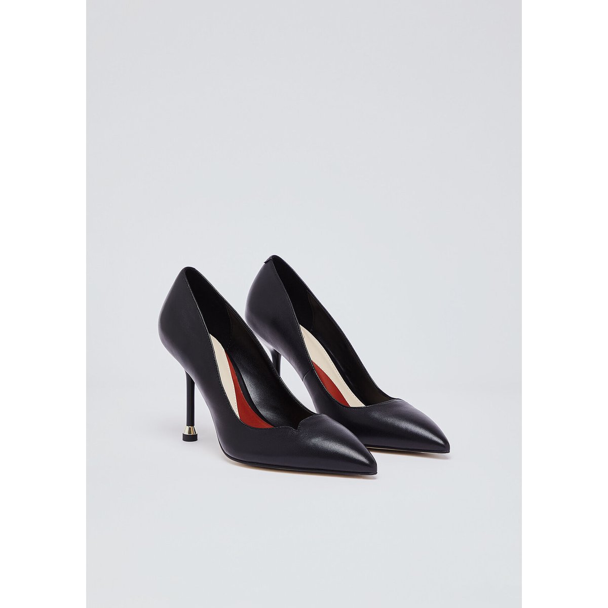 Escarpins en cuir nappa souple noir, LIU JO