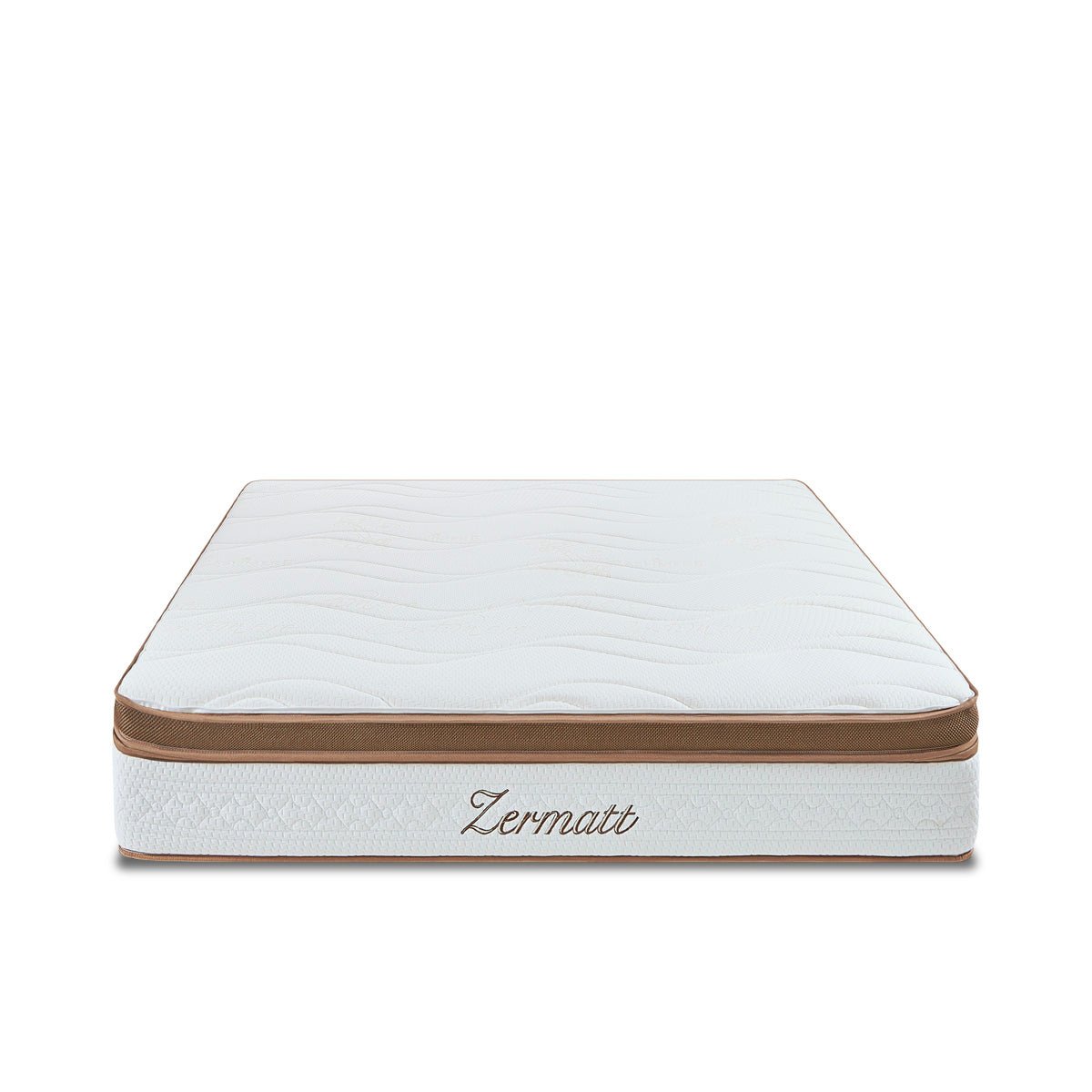 Matelas Mousse Zermatt 140x200 cm Accueil Mémoire de forme blanc, BELLECOUR