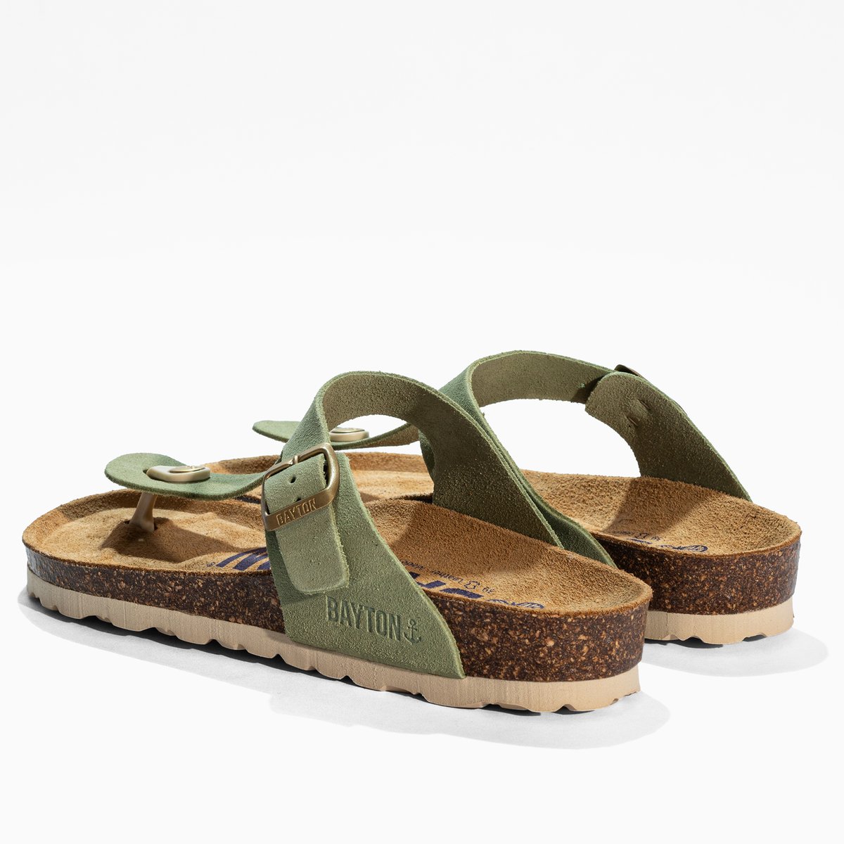 Tongs MERCURE vert, BAYTON