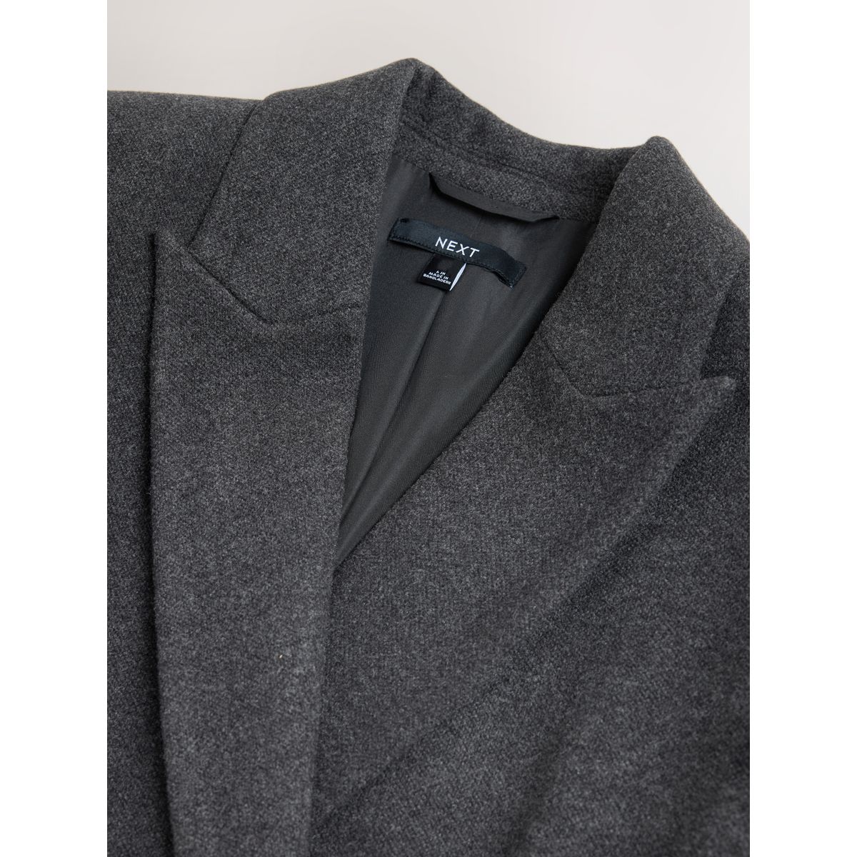 Manteau avec col à revers gris anthracite, NEXT