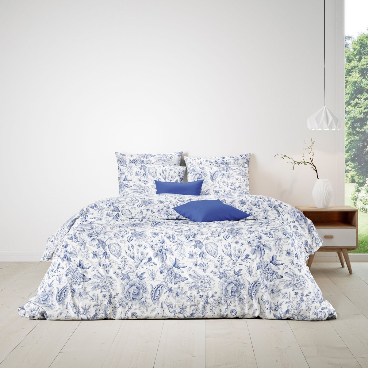Parure de lit May bleu, TERRE DE NUIT