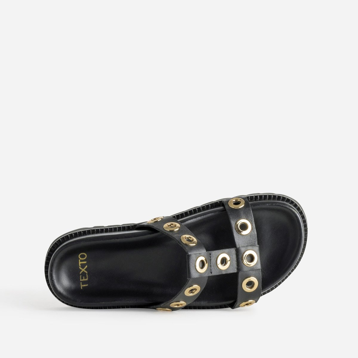 Mule en cuir MARIZA noir, TEXTO