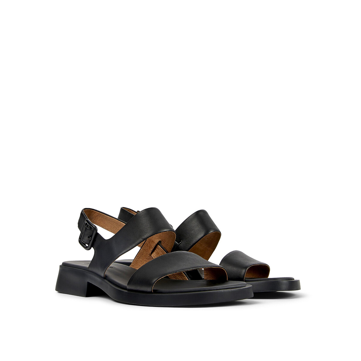 Sandales en cuir ultrasouple Dana noir, CAMPER