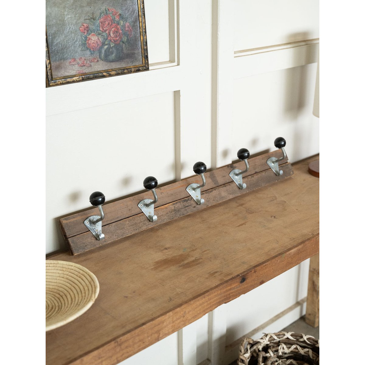Porte-manteau de campagne en bois Max N°485 - Bon état bois foncé, DEBONGOUT