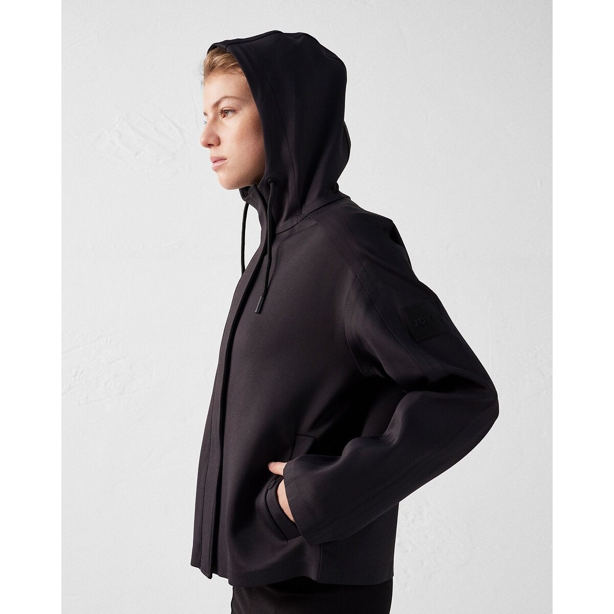 Ellen Hooded Windbreaker black, JOTT