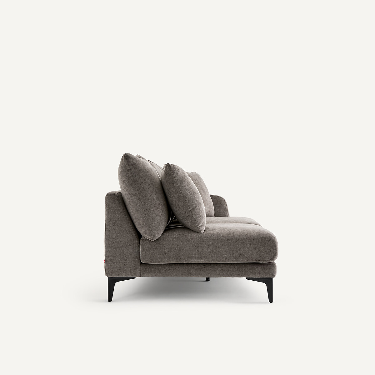 Demi-canapé 3 places en polyester mélangé, MODERNISTE gris stone, EMMANUEL GALLINA X AM.PM