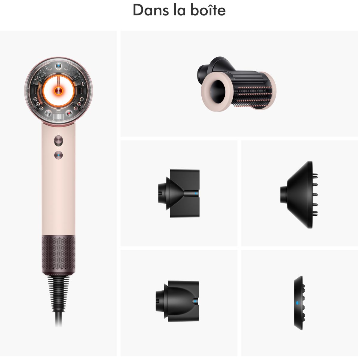 Sèche cheveux Supersonic Nural cheveux raides à ondulés rose céramique rose, DYSON