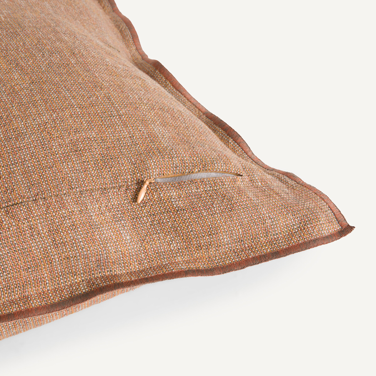 Housse de coussin lin tissé teint, Missia ambre, AM.PM