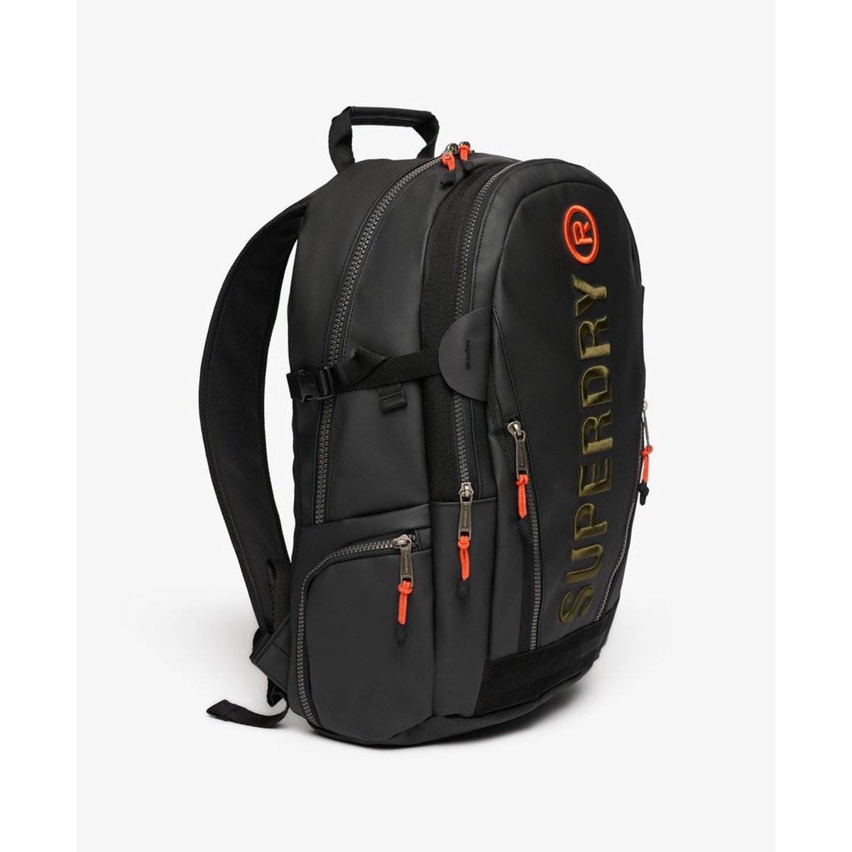 Sac à dos Tarp avec logo brodé noir/vert kaki, SUPERDRY