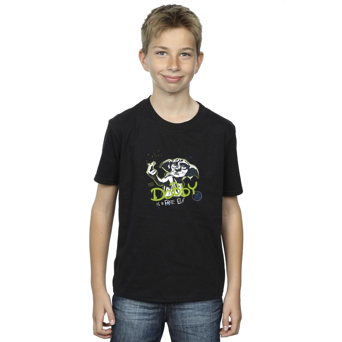 T-shirt A FREE ELF noir, HARRY POTTER